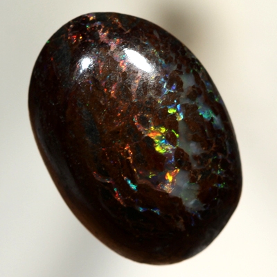 SOLID BOULDER OPAL Bright sparkling multicolours